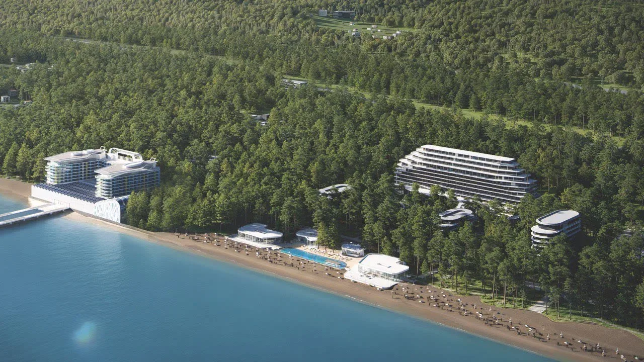 Аэрофото курортного комплекса VR Shekvetili Forest-Beach